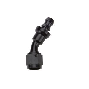 ALLSTAR PERFORMANCE #ALL49422 Pushlock Hose End Black 30 Deg Elbow -6