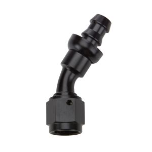 ALLSTAR PERFORMANCE #ALL49423 Pushlock Hose End Black 30 Deg Elbow -8