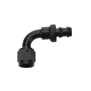 ALLSTAR PERFORMANCE #ALL49452 Pushlock Hose End Black 90 Deg Elbow -6