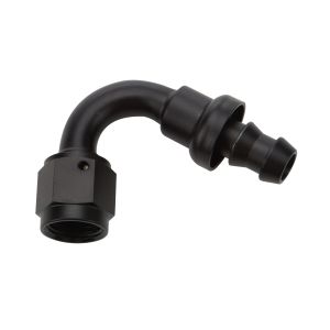 ALLSTAR PERFORMANCE #ALL49464 Pushlock Hose End Black 120 Deg Elbow -10