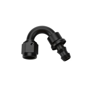 ALLSTAR PERFORMANCE #ALL49472 Pushlock Hose End Black 150 Deg Elbow -6