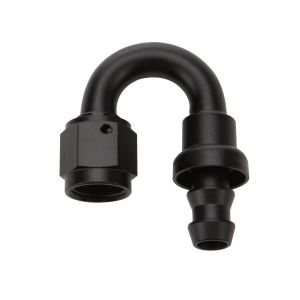 ALLSTAR PERFORMANCE #ALL49483 Pushlock Hose End Black 180 Deg Elbow -8