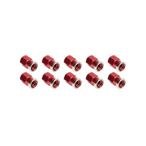 ALLSTAR PERFORMANCE #ALL72059 QC Cover Nuts Short Red 10pk