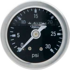 ALLSTAR PERFORMANCE #ALL80202 1.5in Gauge 0-30 PSI Liquid Filled