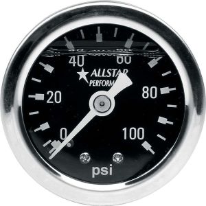 ALLSTAR PERFORMANCE #ALL80206 1.5in Gauge 0-100 PSI Liquid Filled