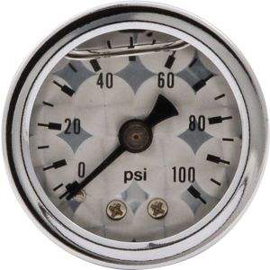 ALLSTAR PERFORMANCE #ALL80226 1.5in Gauge 0-100 PSI Turned Face Discontinued