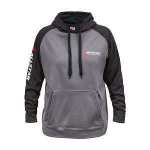 ALLSTAR PERFORMANCE #ALL99916L Allstar Hooded Sweatshirt Lg Silver/Blk