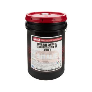 AMALIE #160-73164-25 Elixir Full Synthetic Ge ar Oil GL-5 75w90 5 Gal.