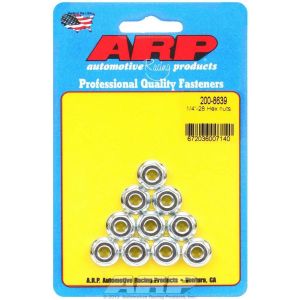 ARP #200-8639 Hex Nuts - 1/4-28 (10)