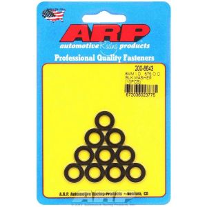 ARP #200-8643 Black Washers - 8mm ID x .575 OD (10)