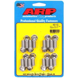ARP #400-1102 S/S Header Bolt Kit - 3/8 x .750 UHL (16)