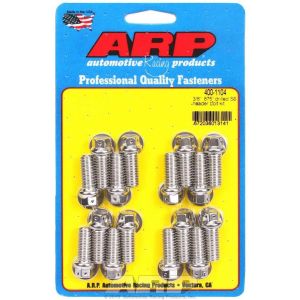 ARP #400-1104 S/S Header Bolt Kit - 3/8 x .875 UHL (16)