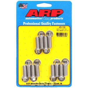 ARP #400-1109 S/S Header Bolt Kit - 3/8 x 1.00 UHL (12)