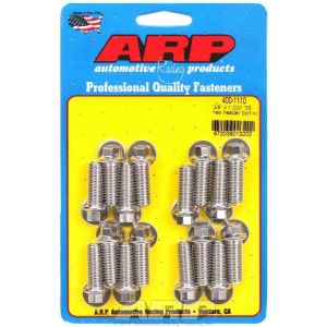 ARP #400-1110 S/S Header Bolt Kit - 3/8 x 1.00 UHL (16)