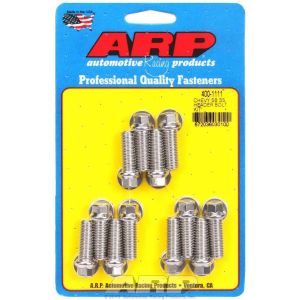 ARP #400-1111 S/S Header Bolt Kit - 3/8 x 1.00 UHL (12)
