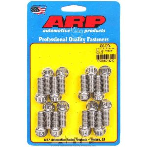 ARP #400-1204 S/S Header Bolt Kit - 3/8 x .875 UHL (16)