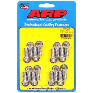 ARP #400-1208 S/S Header Bolt Kit - 3/8 x .750 UHL (16)