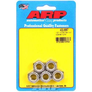 ARP #400-8667 S/S Hex Nyloc Nuts 1/2-13 (5)
