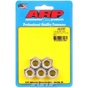 ARP #400-8767 S/S 6pt. Fine Nyloc Nuts - 1/2-20 (5)