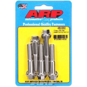 ARP #430-3202 S/S Water Pump Bolt Kit Chevy 6pt.