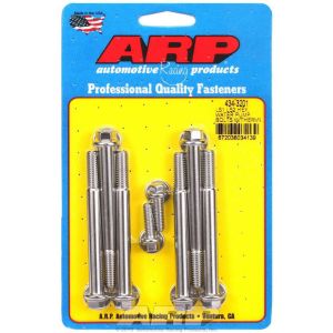 ARP #434-3201 S/S W/P & Thermostat Hsg Bolt Kit - 6pt. LS1/LS2