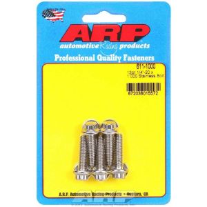 ARP #611-1000 S/S Bolt Kit - 12pt. (5) 1/4-20 x 1.000
