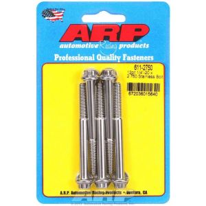 ARP #611-2750 S/S Bolt Kit - 12pt. (5) 1/4-20 x 2.750