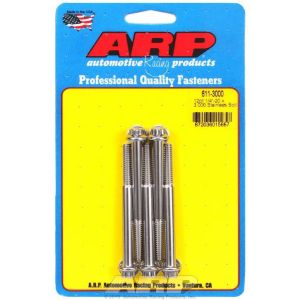 ARP #611-3000 S/S Bolt Kit - 12pt. (5) 1/4-20 x 3.000