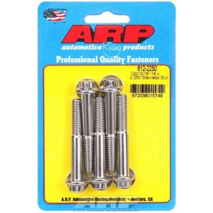 ARP #612-2250 S/S Bolt Kit - 12pt. (5) 5/16-18 x 2.250