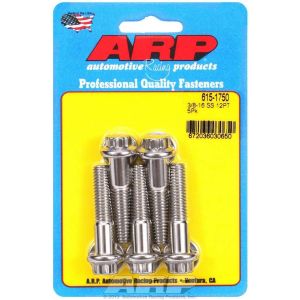 ARP #615-1750 S/S Bolt Kit - 12pt. (5) 3/8-16 x 1.750
