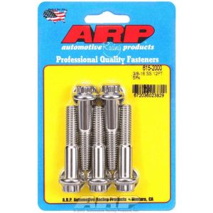 ARP #615-2000 S/S Bolt Kit - 12pt. (5) 3/8-16 x 2.000