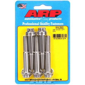 ARP #615-2500 SS Bolt Kit - 12pt 5pk 3/8 x 2.500
