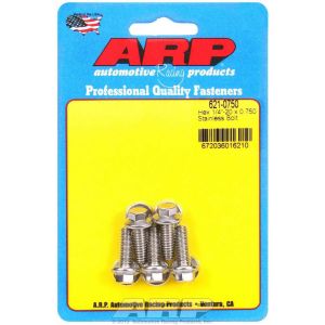 ARP #621-0750 S/S Bolt Kit - 6pt. (5) 1/4-20 x .750