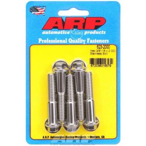 ARP #623-2000 S/S Bolt Kit - 6pt. (5) 3/8-16 x 2.000