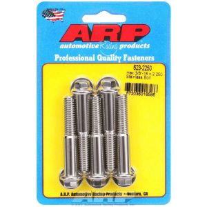 ARP #623-2250 S/S Bolt Kit - 6pt. (5) 3/8-16 x 2.250