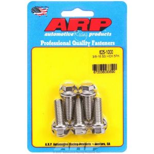 ARP #625-1000 S/S Bolt Kit - 6pt. (5) 3/8-16 x 1.000