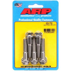 ARP #625-1750 S/S Bolt Kit - 6pt. (5) 3/8-16 x 1.750