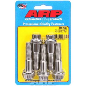 ARP #656-2000 S/S Bolt Kit - 12pt. (5) 1/2-13 x 2.000