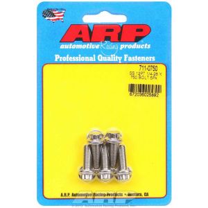 ARP #711-0750 S/S Bolt Kit - 12pt. (5) 1/4-28 x .750
