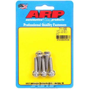 ARP #711-1000 S/S Bolt Kit - 12pt. (5) 1/4-28 x 1.000