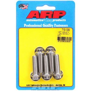 ARP #713-1250 S/S Bolt Kit - 12pt. (5) 3/8-24 x 1.250
