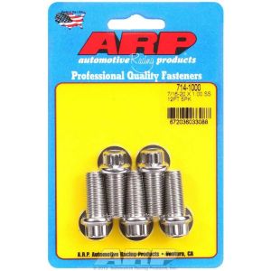 ARP #714-1000 S/S Bolt Kit - 12pt. (5) 7/16-20 x 1.000