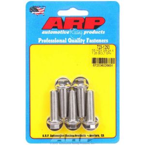 ARP #723-1250 S/S Bolt Kit - 6pt. (5) 3/8-24 x 1.250