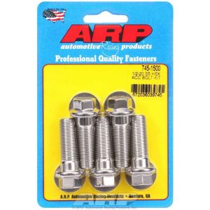 ARP #745-1500 S/S Bolt Kit - 6pt. (5) 1/2-20 x 1.500