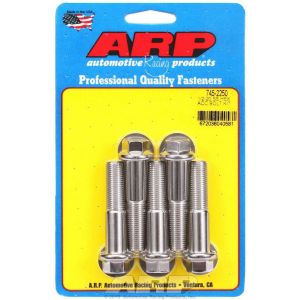 ARP #745-2250 S/S Bolt Kit - 6pt. (5) 1/2-20 x 2.250