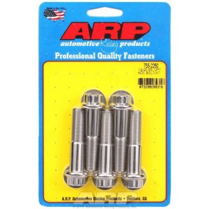 ARP #755-2250 S/S Bolt Kit - 12pt. (5) 1/2-20 x 2.250