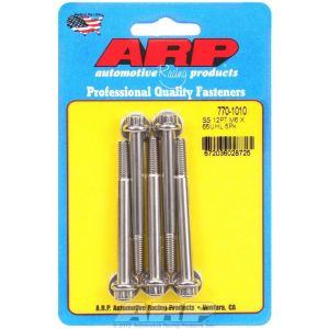 ARP #770-1010 S/S Bolt Kit - 12pt. (5) 6mm x 1.00 x 65