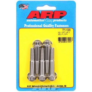 ARP #771-1006 S/S Bolt Kit -12pt (5pk) 8mm x 1.25 x 45mm