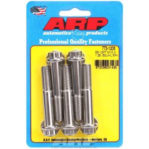 ARP #773-1008 Bolt Kit - SS 12pt 5pk 10mm x 1.25 x 60mm
