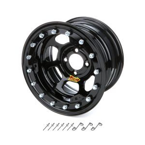 AERO RACE WHEELS #33-184030B 13x8 3in. 4.00 Black Beadlock